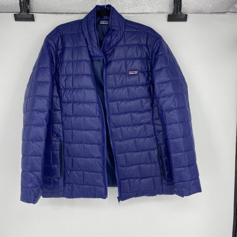 Patagonia | Size XL. Blue Worn Wear Puffer Jacket